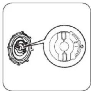 Technical diagram of a mechanical component with cross-sectional view (no text or labels)
