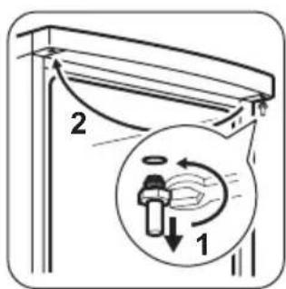 ZANUSSI ZFU719EW - Zmiana kierunku otwierania drzwi - 2