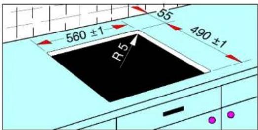 560 ±1 R5 55 490 ±1