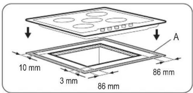 A 10 mm 3 mm 86 mm 86 mm