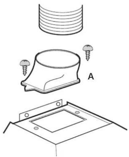 Technical diagram showing three components: a cylindrical component with screws, a mechanical part with screw holes, and a square plate with mounting holes.