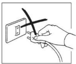Hand holding a power outlet with a black X mark, no text or symbols present