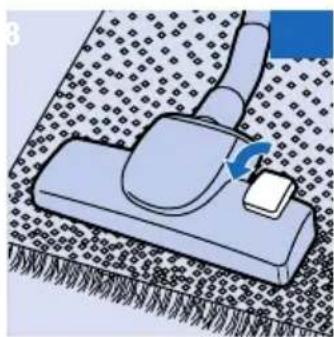 Illustration of a computer mouse on a textured surface with a blue arrow indicating rotation (no text or symbols)