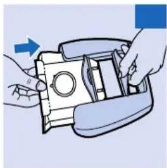 Illustration of hands assembling a device with a circular component and handle (no text or symbols)