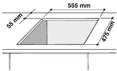 55 mm 555 mm 475 mm
