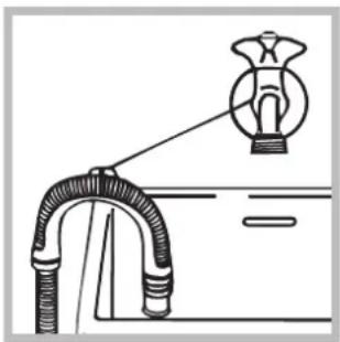 INDESIT PWC 7148 W - Aansluiting van de afvoerbuis - 2
