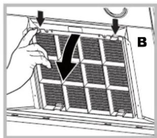 HOTPOINT HLC 6.8 AT X/HA - Manutenzione del filtro al carbone (B) - 1