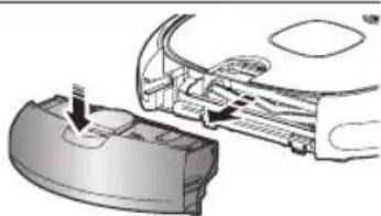 Diagram of a car interior showing a lid and rear compartment with arrows indicating movement (no text or symbols)