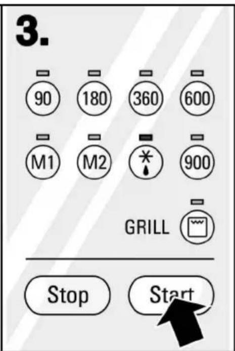 3. 90 180 360 600 M1 M2 * 900 GRILL Stop Start