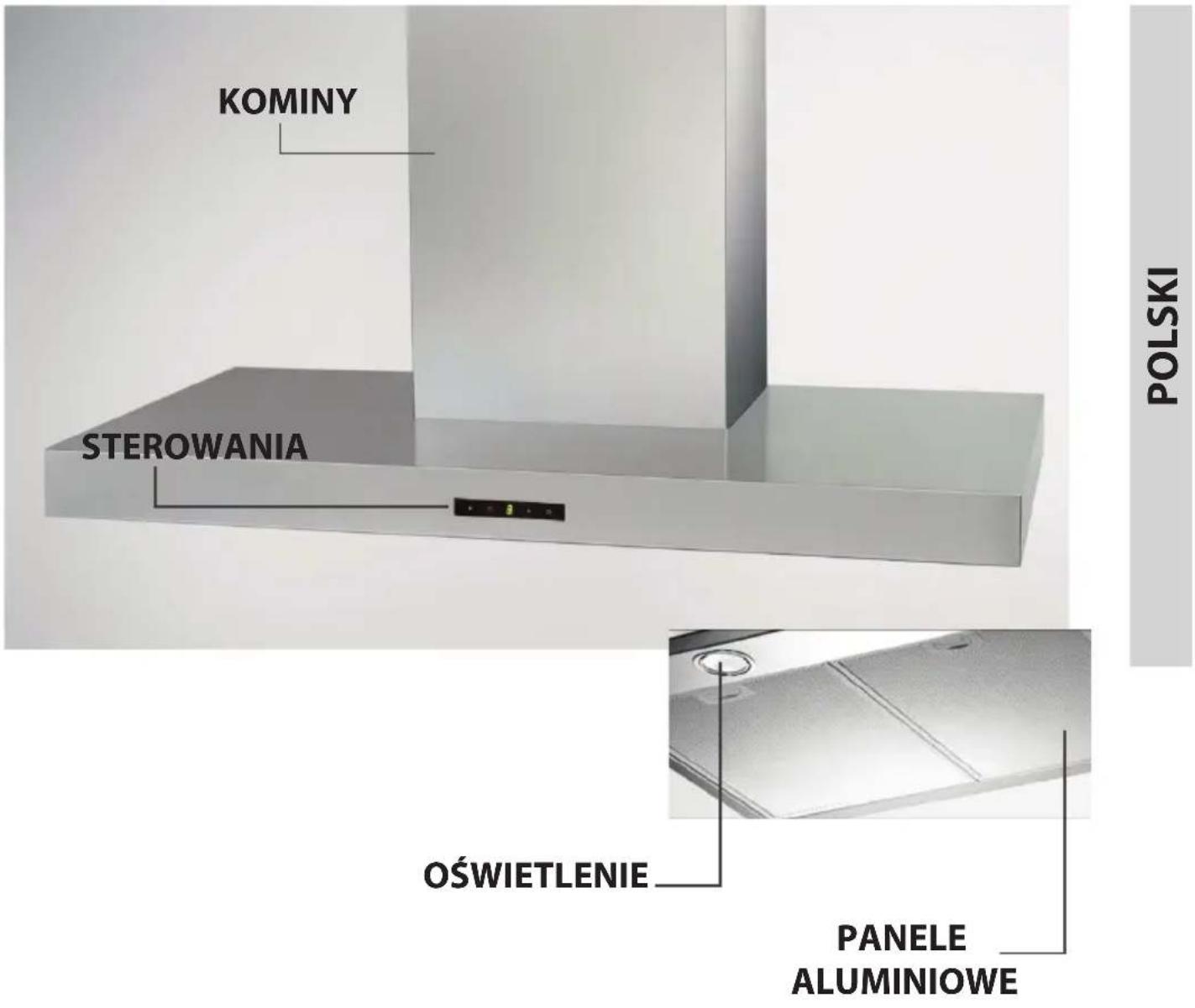 KOMINY STEROWANIA OŚWIETLENIE PANELE ALUMINIOWE POLSKI