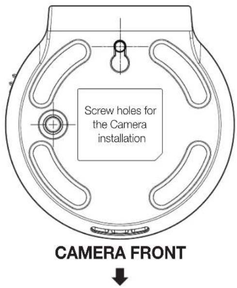 Screw holes for the Camera installation CAMERA FRONT