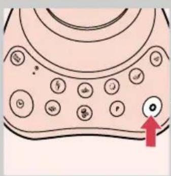 Diagram of a device interior with circular components and a red arrow pointing to a labeled point (no text or symbols present)
