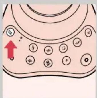 Diagram of a device with labeled buttons and an upward arrow, likely indicating a function or operation.