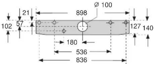 21 102 57 898 Ø 100 180 536 836 127 140