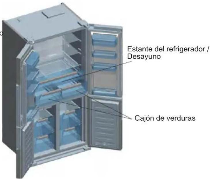 Estante del refrigerador / Desayuno Cajón de verduras