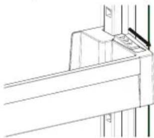 Technical line drawing of a structural bracket or frame (no text or symbols)