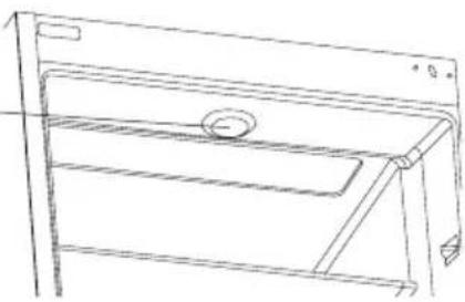 Line drawing of a kitchen sink with a handle and seat (no text or symbols)