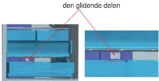 den glidende delen