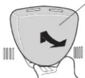 Technical line drawing of a mechanical component with a handle and base (no text or symbols)
