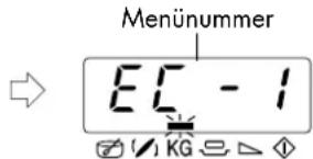 Menünummer EC - 1 KG