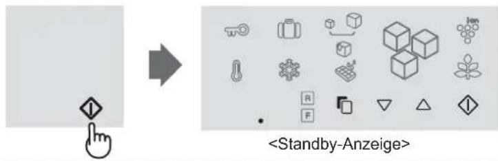 SHARP SJ-FS810V - Um die Kontrollleuchte einzuschalten - 1