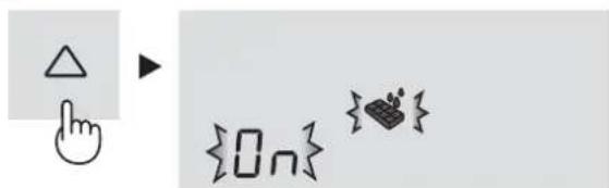 Hand-drawn icons including a triangle, finger, and symbols like 'On' and a rocket with motion lines