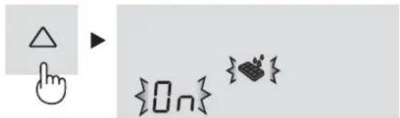 Hand-drawn icons including a triangle, finger, and symbols like 'On' and a rocket with motion lines