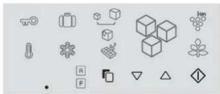 Collection of 3D and 2D icons including cubes, arrows, and symbols (no readable text or labels)