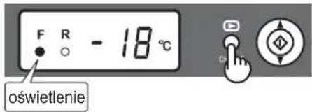 F R - 18 °C oświetlenie
