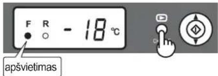 F R - 18 °C apšvietimas