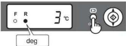 F R 3 °C deg