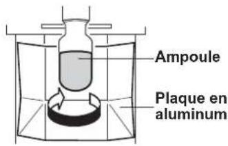 Ampoule Plaque en aluminum