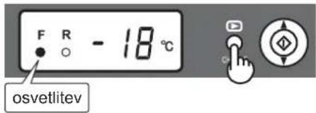 F R - 18 °C osvetlitev
