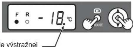 F R - 18.0°C e výstražnej