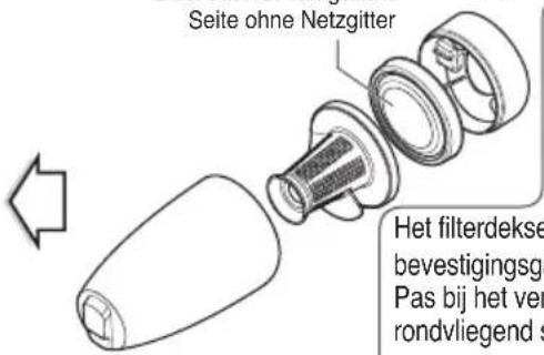 LG VS8400SCW - Bedienung des Geräts Reinigen des Staubbehälters - 3