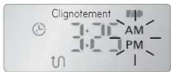 Clignotement 3:25 AM PM tun
