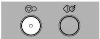 Two circular icons with symbols: one with a triangle and the other with a diamond, both without any text or labels.