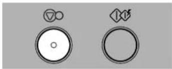 Two circular icons with symbols: one with a triangle and circle, the other with a diamond and arrow (no text or labels)
