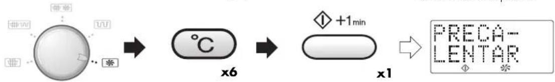graph LR A["Circle Component"] --> B["°C"] B --> C["+1min"] C --> D["LED Display"]
