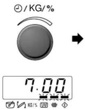 ÷ / KG/ % 7.00 KG/%