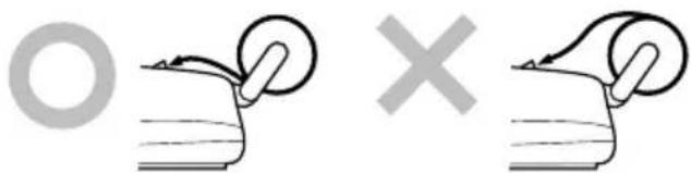 Illustration of a rolled-up document with a circular arrow and a cross mark, no text or symbols present