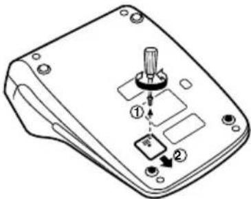SHARP CS-4194 - PLAATSEN VAN DE GEHEUGENBATTERIJ - 1