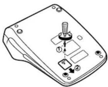 SHARP CS-4194 - Metod för batteribyte - 1