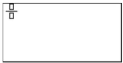 Blank white rectangle with a small square symbol in the top-left corner (no text or symbols)