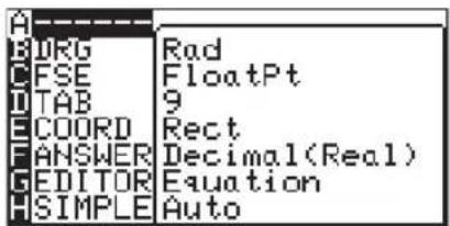 BORG CSE TAB COORD ANSWER EDITOR HSIMPLE Rad FloatPt 9 Rect Decimal(Real) Equation Auto