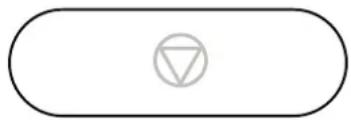 Simple geometric symbol inside an oval shape, featuring a triangle inside and a circle at the center (no text or labels)