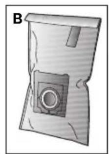 Illustration of a mechanical component with a central square and circular hole, labeled 'B' (no text or symbols on the object itself)