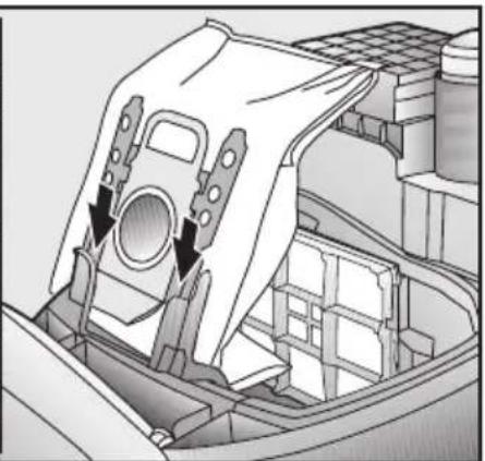 Technical diagram of a mechanical assembly with arrows indicating parts (no text or symbols present)
