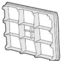 3D wireframe diagram of a grid-like structure with no text or symbols