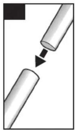 Diagram showing two cylindrical objects with an arrow indicating a process or transformation (no text or symbols)